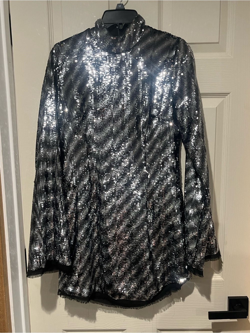 Nbd dress glitter/sparkly long sleeve size m